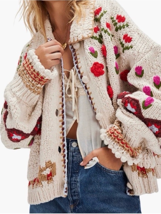 Free People Sweaters - Free People Rosebud Oversize Cardigan